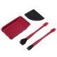 4Pcs Silicone Glue Kit Wide/Narrow Brush with Flat Scraper and Glue Tray Woodworking Gluing Kit Set