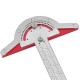 Woodworkers Edge Rule Efficient Protractor Angle Woodworking Ruler Angle Measuring Tool Stainless Steel Precision Carpenter Tools