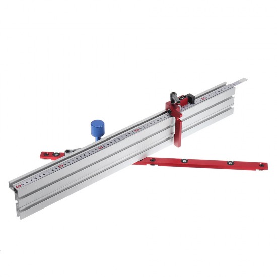 450mm 0-90 Degree Angle Miter Gauge System with 600/800mm Aluminum Alloy Fence and Stop Sawing Assembly Ruler for Table Saw Router Table Miter Saw