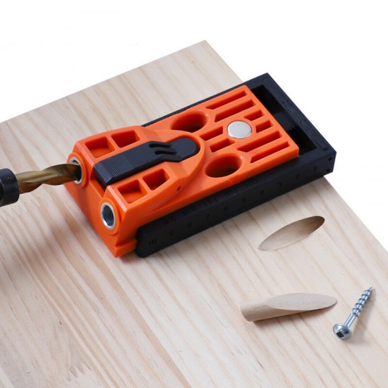 Woodworking Pocket Hole Jig Kit Woodworking Punch Locator Oblique Hole Opener Kit With Step Drill For DIY Woodworking