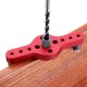 X600-2 Adjustable Aluminum Alloy Self-centering 6 8 10mm Dowel Jig Wood Panel Puncher Hole Locator Beech Center Hole Position Measuring Drilling