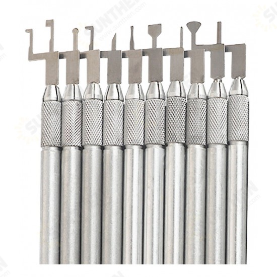 10pcs Professional Carving Chisel Knife Hand Tool Set Stainless Steel Wax Carving Tool