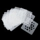 13x13cm 16Pcs White Plastic Mandala Paint Tray Openwork Painting Template