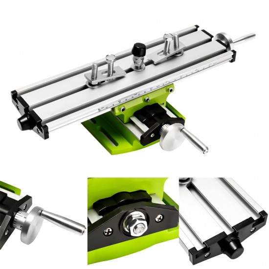 2 Axis Milling Compound Working Table Cross Sliding Bench Drill Vises Fixture DIY