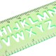 4Pcs Candy Color Cute Art Graphics Symbols Drawing Template Ruler 15CM