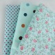 9Pcs DIY Bundles Fabric Fat Quarters Cotton Florals Gingham Craft Quilt Sewing