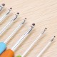 Aluminium Crochet Hooks Yarn Plastic Handle Knitting Needles Set Weave Kit