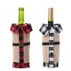 Christmas Sweater Winee Bottle Clothes Collar & Button Coat Design Decorative Bottle Sleeve Sweater For Christmas Gifts Xmas Party Decorations