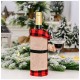 Christmas Sweater Winee Bottle Clothes Collar & Button Coat Design Decorative Bottle Sleeve Sweater For Christmas Gifts Xmas Party Decorations