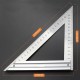 90 Degree Square Ruler Triangle Ruler Stainless Steel Multi-Function Triangle Board Woodworking Protractor Measuring Instrument