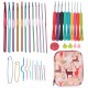 Home Use Sewing Tools Set Crochet Hooks Needles Stitches Knitting Craft Case Crochet Set Case