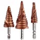 3-13mm 4-22mm 4-32mm Step Drill Bit HSS-CO M35 Hex Triangle Spiral Grooved Wood Metal Hole Cutter Drilling Tools Set