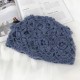 Women Hand-crocheted Beanie Hat Retro Literary Casual Turban Hat