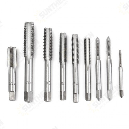 40Pcs Metric Tap Wrench and Die Pro Set M3-M12 Nut Bolt Alloy Metal Hand Tools