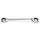 8-19mm Steel Metric Fixed Head Ratchet Spanner Wrench Double End Ring Tool