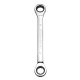 8-19mm Steel Metric Fixed Head Ratchet Spanner Wrench Double End Ring Tool