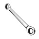 8-19mm Steel Metric Fixed Head Ratchet Spanner Wrench Double End Ring Tool