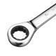 8-19mm Steel Metric Fixed Head Ratchet Spanner Wrench Double End Ring Tool