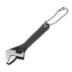 66mm 2.6inch Mini Metal Adjustable Wrench Spanner Hand Tool 0-10mm Jaw Wrench Black