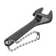 66mm 2.6inch Mini Metal Adjustable Wrench Spanner Hand Tool 0-10mm Jaw Wrench Black