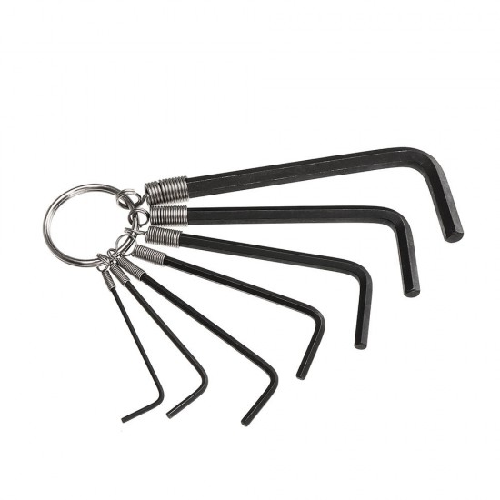 Hex Key Wrench 7Pcs Hex Key Set On A Ring