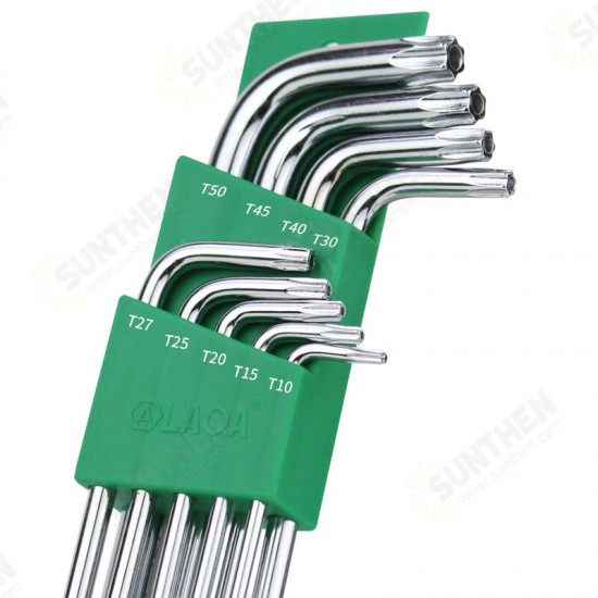 Inner Spline Allen Key with Middle Hole Wrench Set Torx Screwdriver Hand Tool Star Wrench