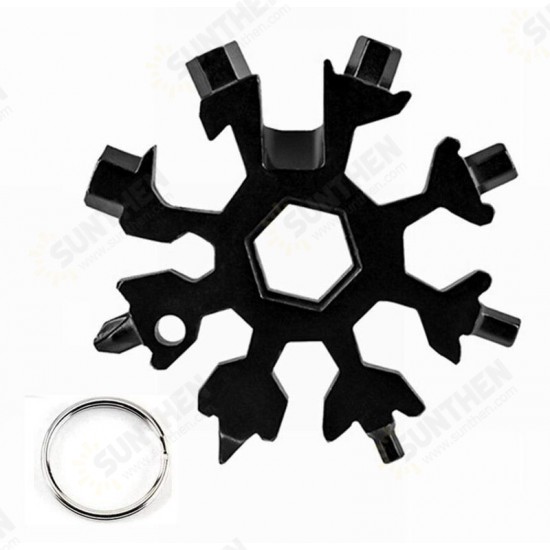 Multifunctional EDC Octagonal Snowflake Wrenches Multi Purpose Octagonal Snowflake Wrench