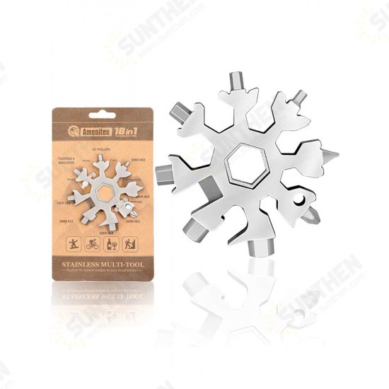 Multifunctional EDC Octagonal Snowflake Wrenches Multi Purpose Octagonal Snowflake Wrench