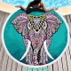 1/1.5m Round Yoga Mats Multi-purpose Beach Towel Tassel Tapestry Non Slip Blankets