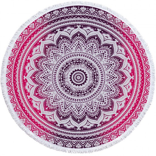 1M/1.5M Round Beach Towel Tassel Tapestry Yoga Mats Blankets Home Fitness Decoration Accessories