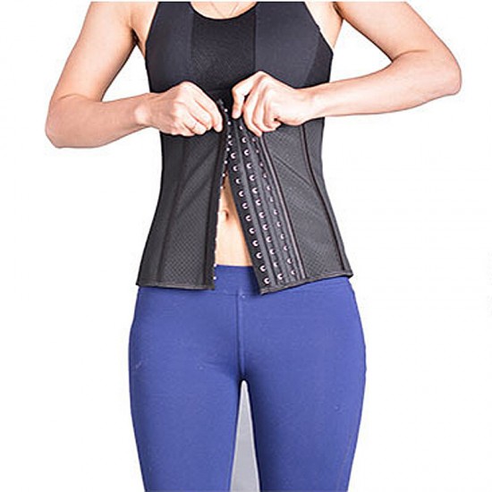 Body Shaper Sweat Waist Trimmer Sweat Waist Trainer Corset Sports Yoga Gym Workout Pilates Adjustable Durable Tummy Fat Burner Hot Sweat For Women