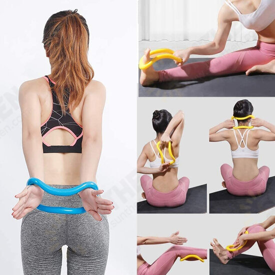 Fitness Pilates Ring Circle Yoga Resistance Stretch Tool Sport Open Shoulder Power Wrists Magic Circle