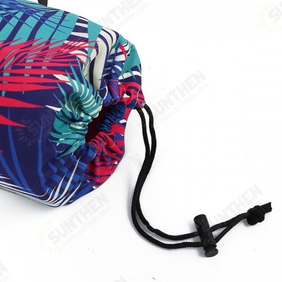 Printed Pattern Canvas Yoga Bag Outdoor Sports Fitness Shoulder Bag Yoga Backpack