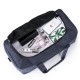 Men and Women Canvas Fitness Yoga Bag Outdoor Gym Shoulder Bag Luggage Handbag