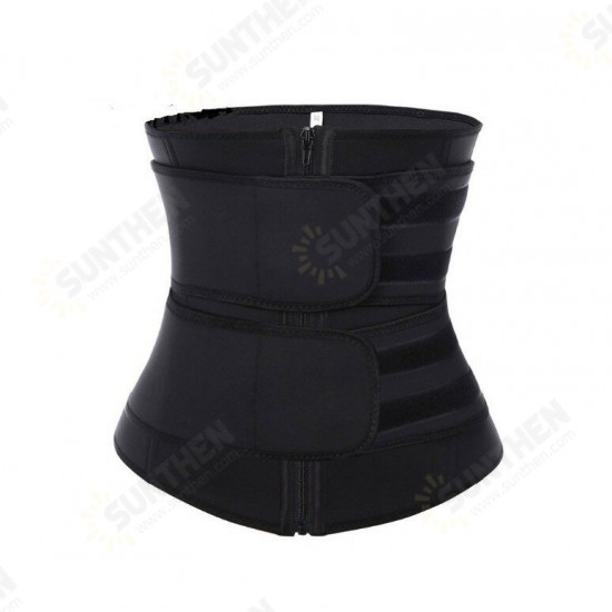 Waist Trainer Vest Large Size Body Shaper Sweat Waist Trainer Corset Sports Spandex Yoga Gym Workout Pilates Adjustable Tummy Fat Burner Hot Sweat Yoga Belts Fitness Belts