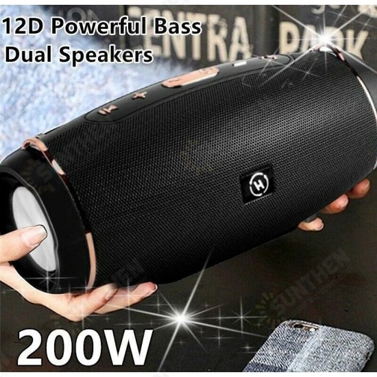 20W Wireless bluetooth Speaker Portable Speaker High Outdoor Bass HIFI TF FM Radio with Microphone