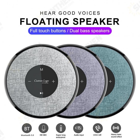 C7 Floating bluetooth Speaker Dual Bass IPX6 Waterproof Soundbox Mini Portable Subwoofers with Touch Buttons