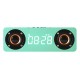 M5C bluetooth Speaker Alarm Clock LED Screen Display Voice Call Wooden Box High Quality Music Stereo Sound Effect Noise Reduction TF Card Speaker