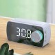 P2 Wireless bluetooth Speaker Double Alarm Clock FM Radio Mirror LED Display HiFi Music Column Subwoofer Hands-free Call Speaker