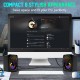 X2 Stereo Sound Surround Loudspeaker with RGB Light Speakers USB Powered Subwoofer for Desktop Laptop PC Computer