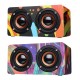 D50 Wooden Colorful Digital Amplifier bluetooth Wireless Speaker Ultra Bass Subwoofer Sound Headset