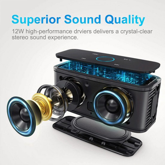 DS1681 SoundBox Touch Control bluetooth Speaker Portable Wireless Loud Speakers Stereo Bass Sound Box Built-in Mic for Computer PC