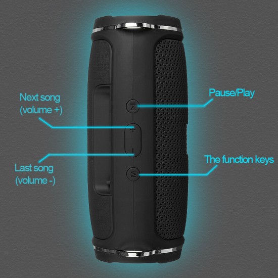 J009+ Portable Wireless Speaker bluetooth 5.0 Speaker Outdoor HiFi Support TF Card FM Radio Subwoofer