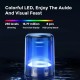 MG-S02 bluetooth Speaker 3D Stereo HIFI Wireless Waterproof Speaker With LED Light