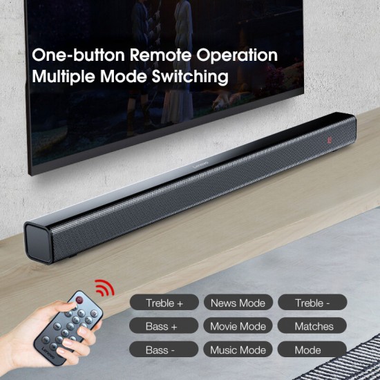 L011 bluetooth Speaker 30W Soundbar TV Bar 3D Stereo DSP 5.1 6D Sound Bass Subwoofer COX AUX Remote Control Soundbox