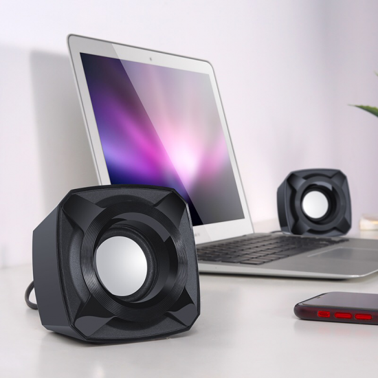 M510 Wired Speaker HIFI Stereo Bass 2.0 Soundbar USB 3.5mm Multimedia Dual Desktop Speakers for Computer Laptops