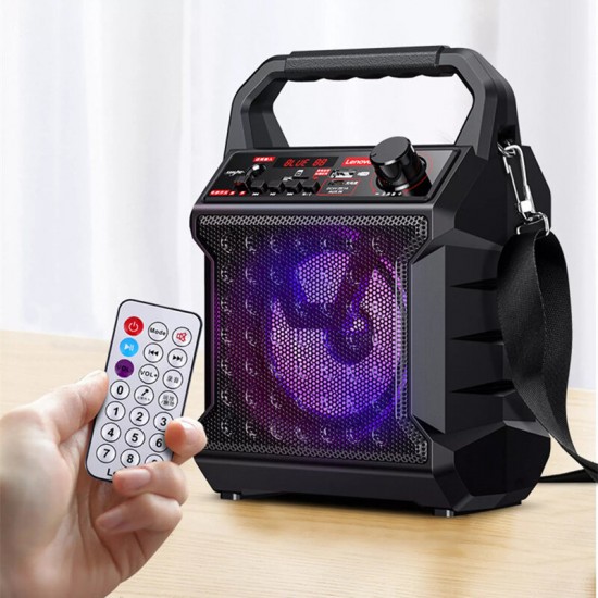 V015 Portable Karaoke Speaker Wireless bluetooth Speaker Bass Subwoofer with Microphone Hands-Free USB TF Card AUX FM