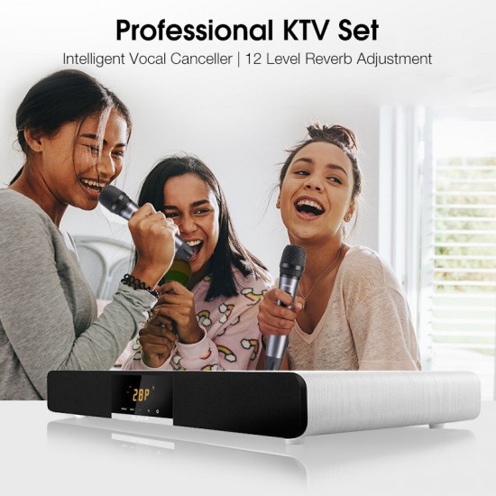 PS-28 Pro Professional KTV Audio Speaker Set 350W Integrated 3D Surround Theater Karaoke Sound 5.1 bluetooth Soundbar 8 Custom HIFI Speakers Wooden Double Bass