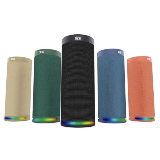 E12 bluetooth Speaker Colorful LED Wireless Loudspeaker Deep Bass Sound Music Box Subwoofer Portable Outdoor Speaker Support TWS FM