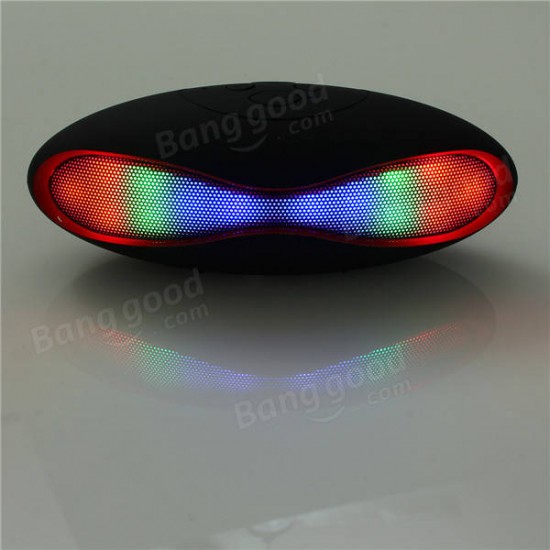 Wireless bluetooth Colorful LED Rugby Design Hands Portable Stereo Speaker